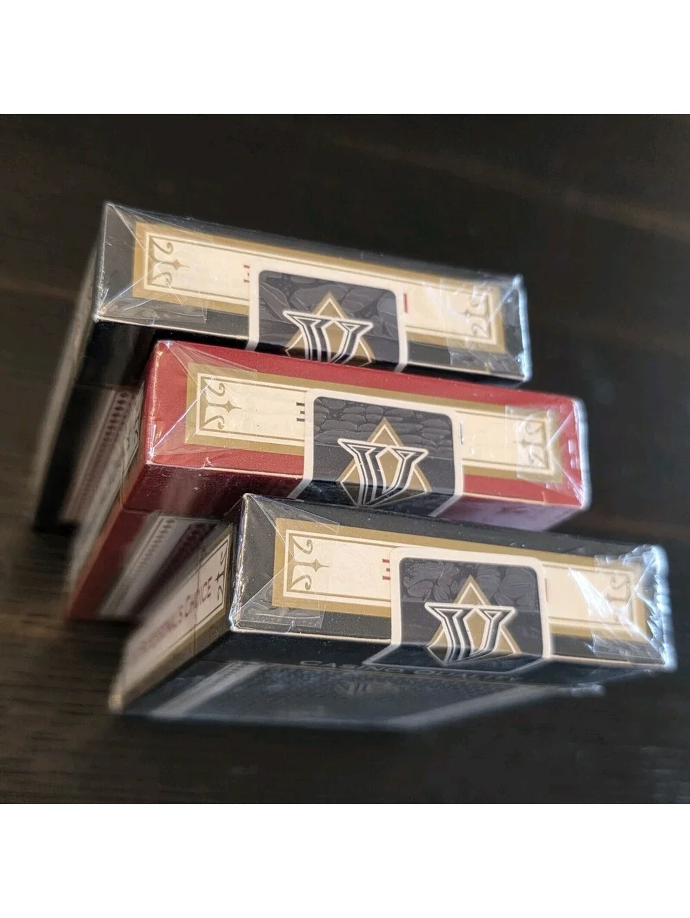 Vegas Brand Casino Quality Playing Cards Lot Of 3 Sealed Red And Blue New